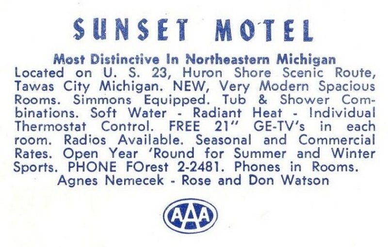 Sunset Motel - Old Postcard View
